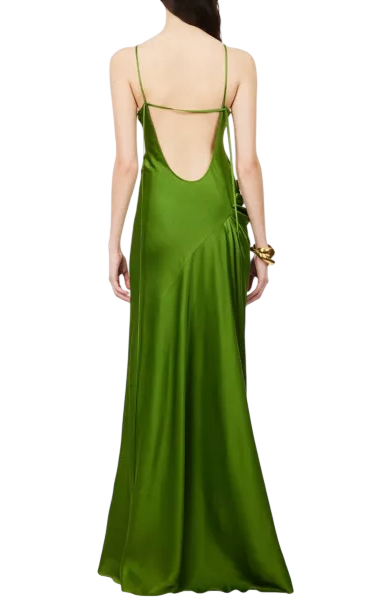 Victoria Beckham Satin Maxi Dress