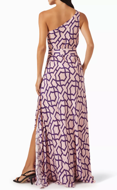   Alexandra Miro Odetta One-shoulder Dress in Crepe de Chine