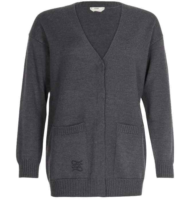 Fendi Wool V-neck Cardigan