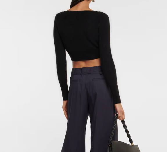 Jacquemus Le Cardigan Alzou Cropped Cardigan