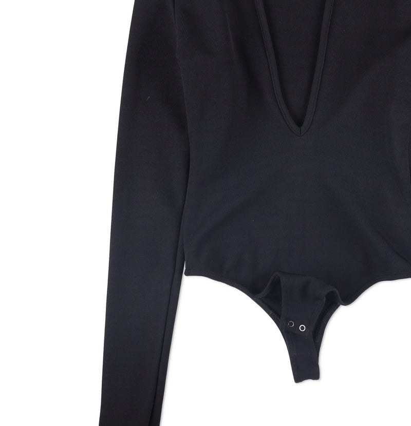 Agolde Zena Ribbed-Jersey Bodysuit