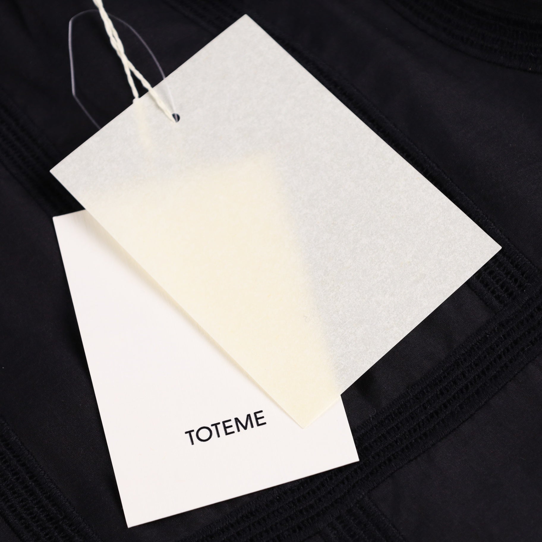 Toteme Black Monogram Crochet PJ Bottoms