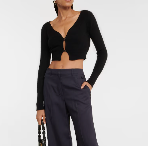 Jacquemus Le Cardigan Alzou Cropped Cardigan