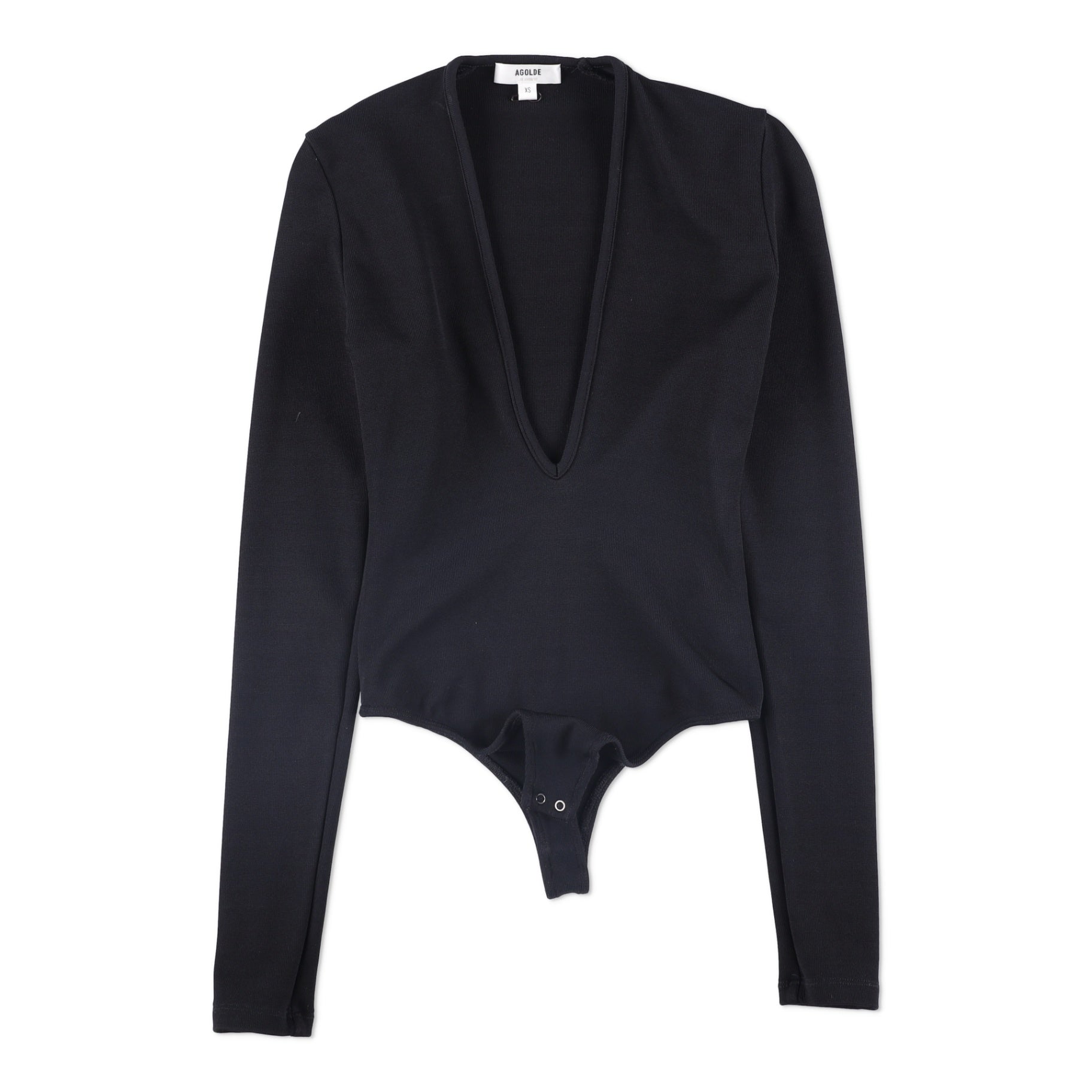 Agolde Zena Ribbed-Jersey Bodysuit