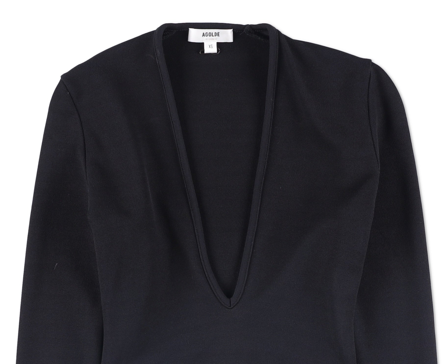 Agolde Zena Ribbed-Jersey Bodysuit