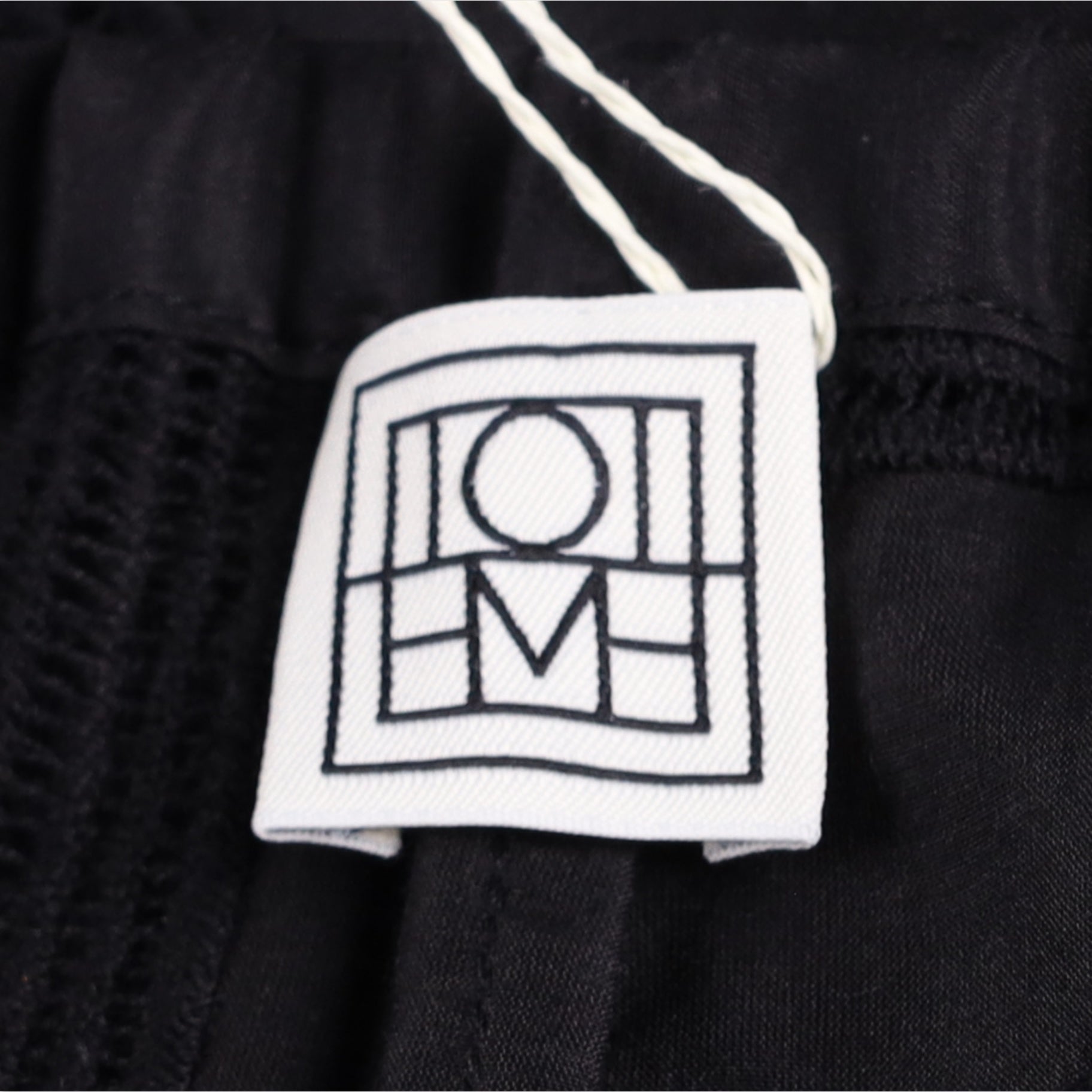 Toteme Black Monogram Crochet PJ Bottoms