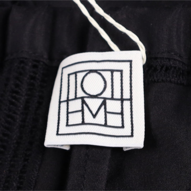 Toteme Black Monogram Crochet PJ Bottoms