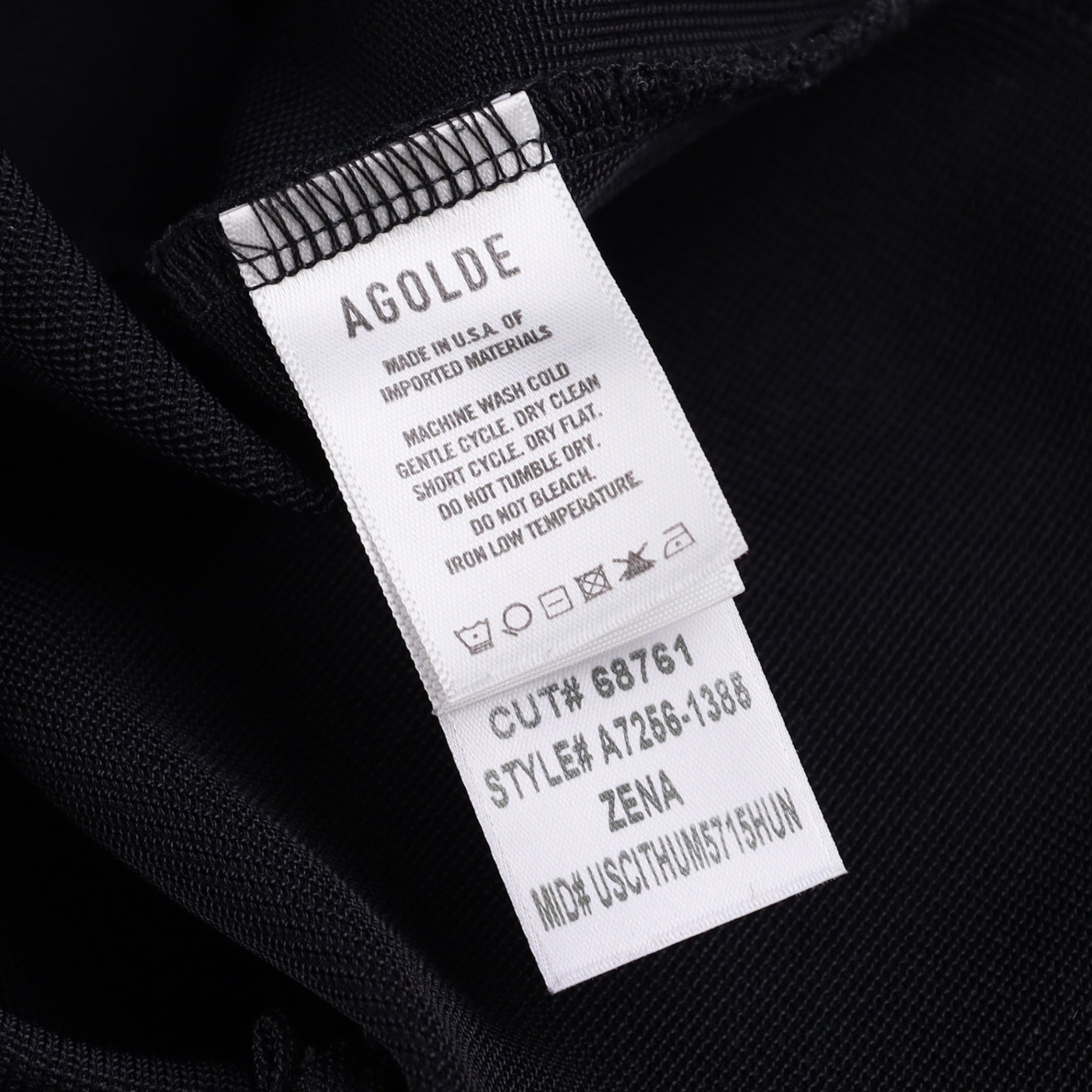 Agolde Zena Ribbed-Jersey Bodysuit