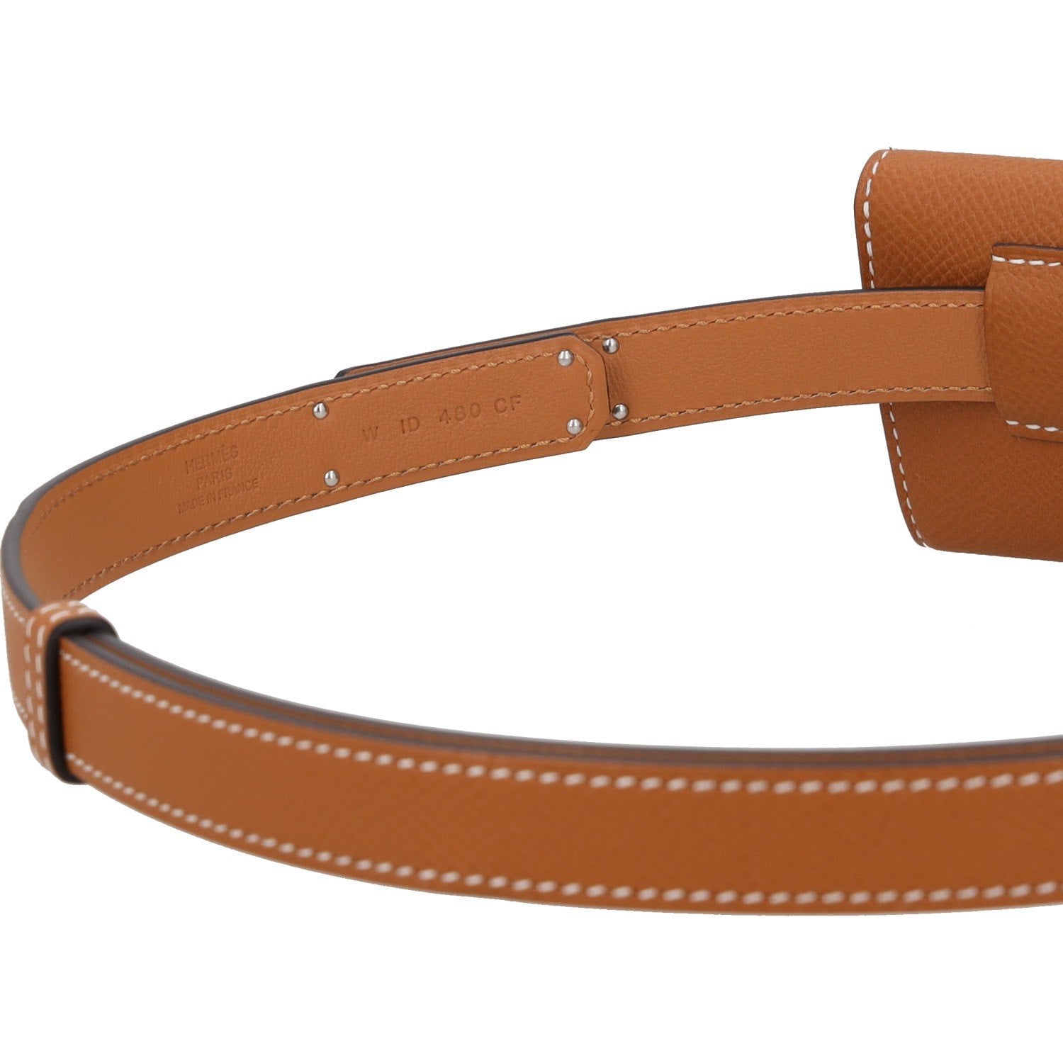 Hermès Kelly Pocket Belt 18 Gold Epsom Palladium Hardware
