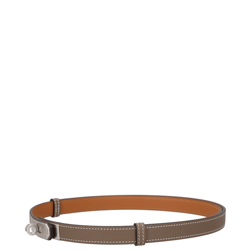 Hermès Leather belt in Epsom calfskin with Kelly buckle 18