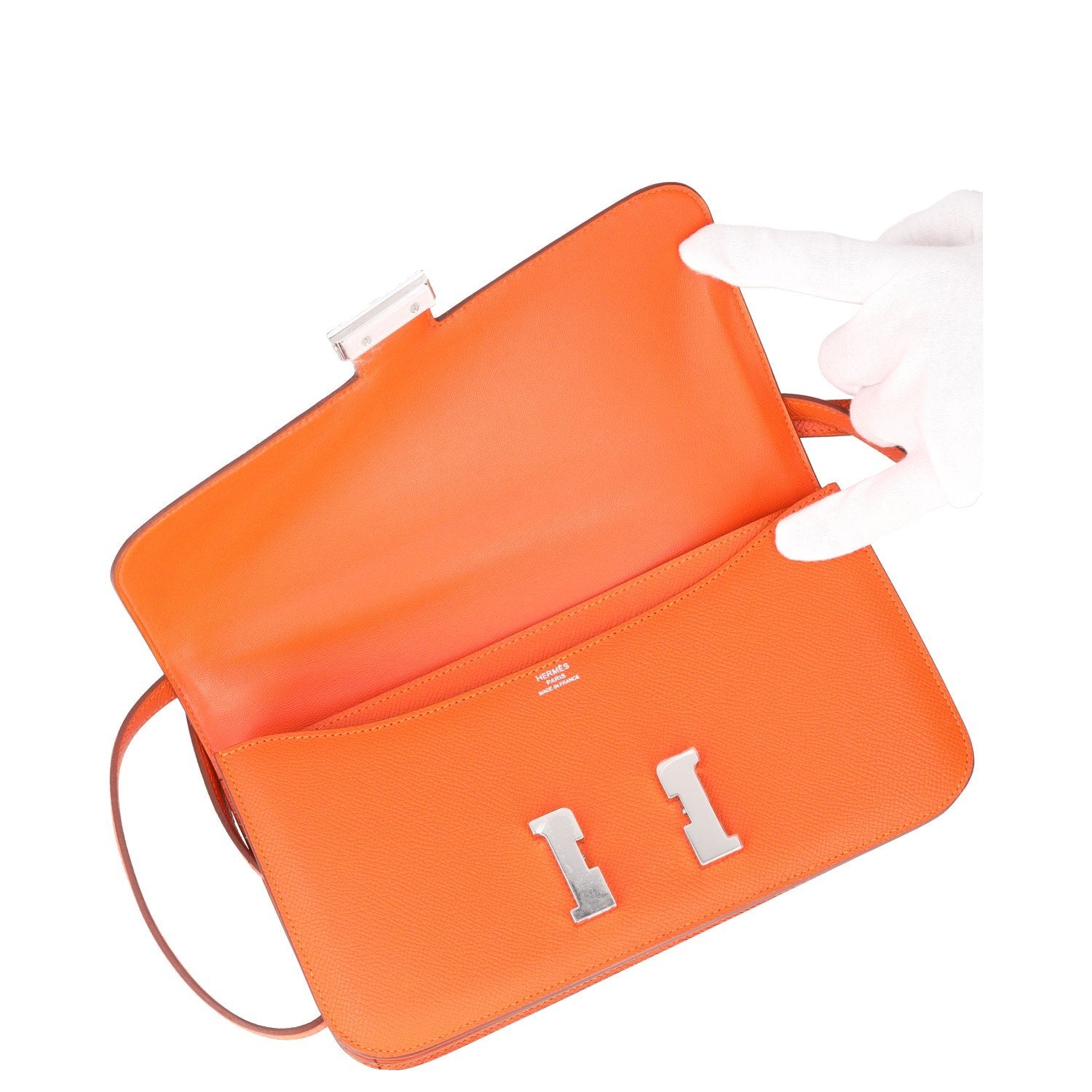 Hermès Constance Elan Bag with Palladium Hardware 25