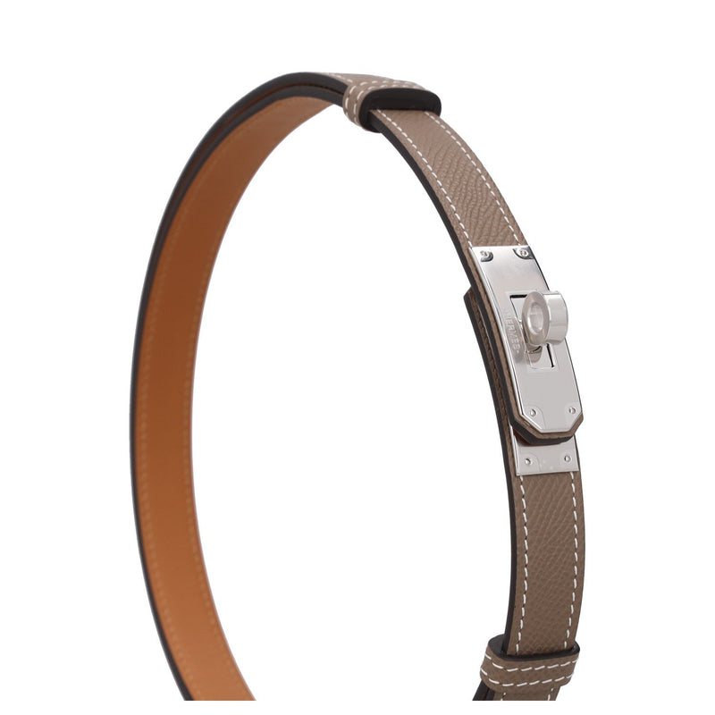 Hermès Leather belt in Epsom calfskin with Kelly buckle 18