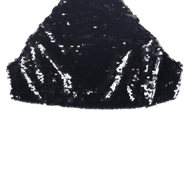 Magda Butrym Sequined Halterneck Crop Top