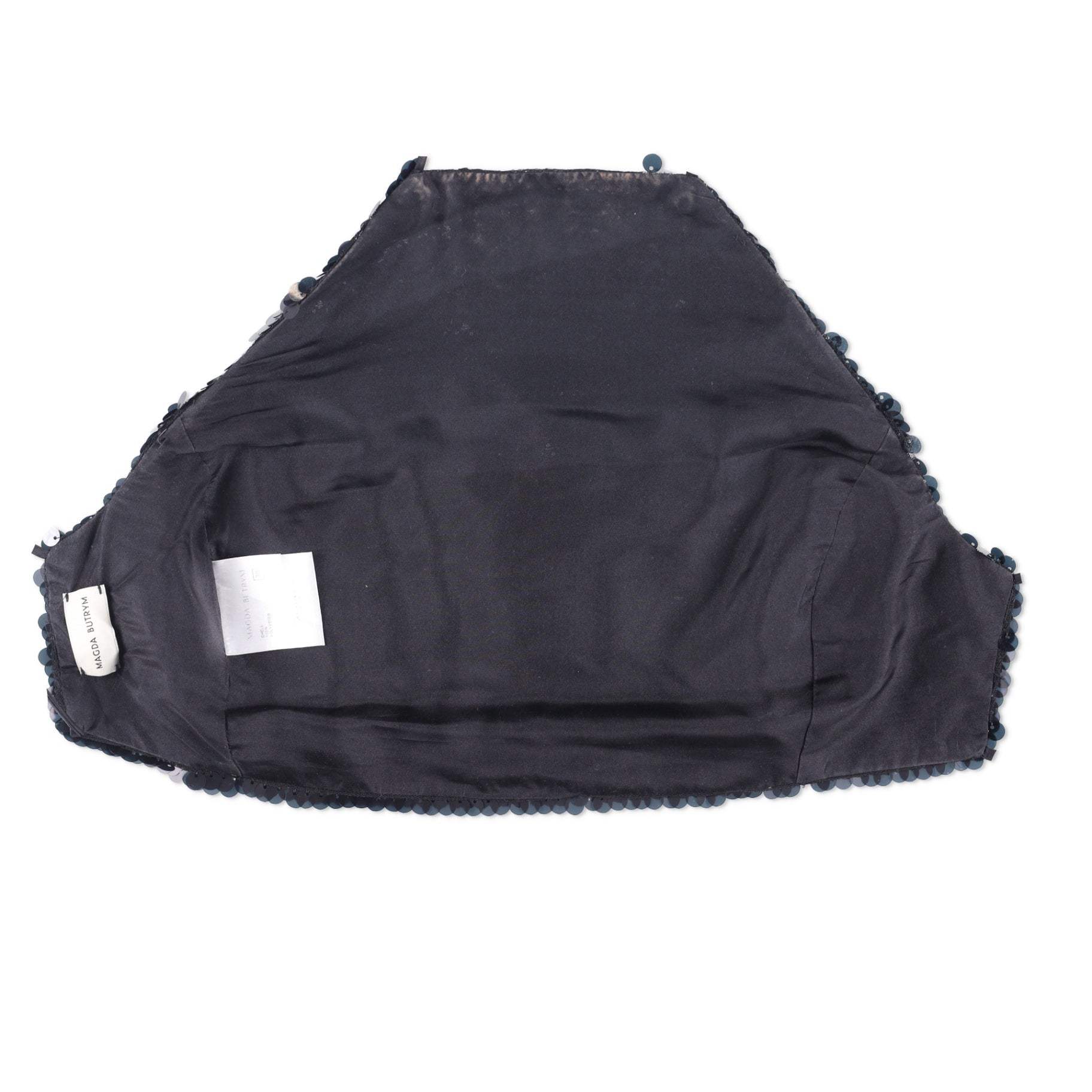Magda Butrym Sequined Halterneck Crop Top