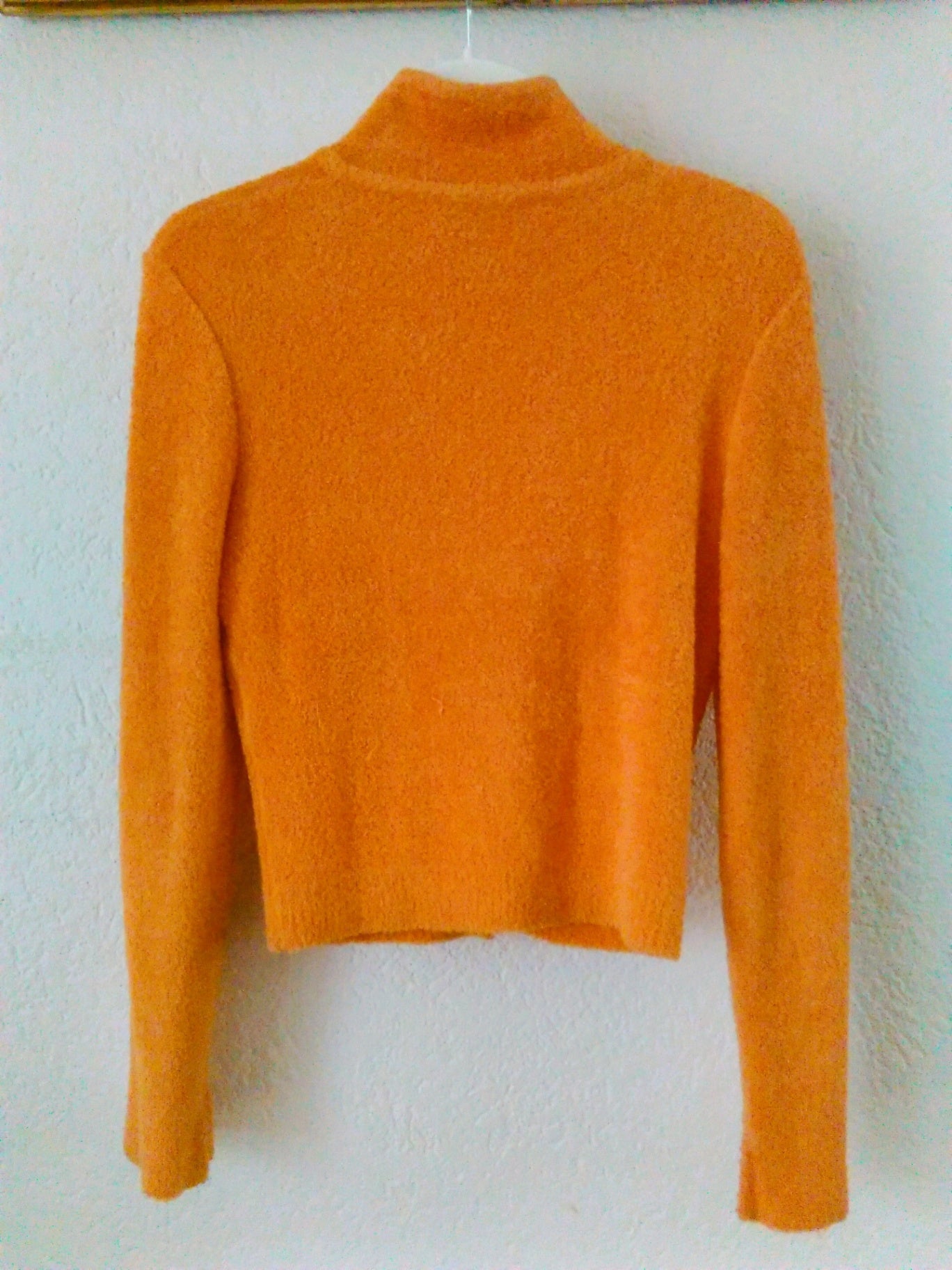 CHANEL ORANGE TEXTURED KNIT JACKET
