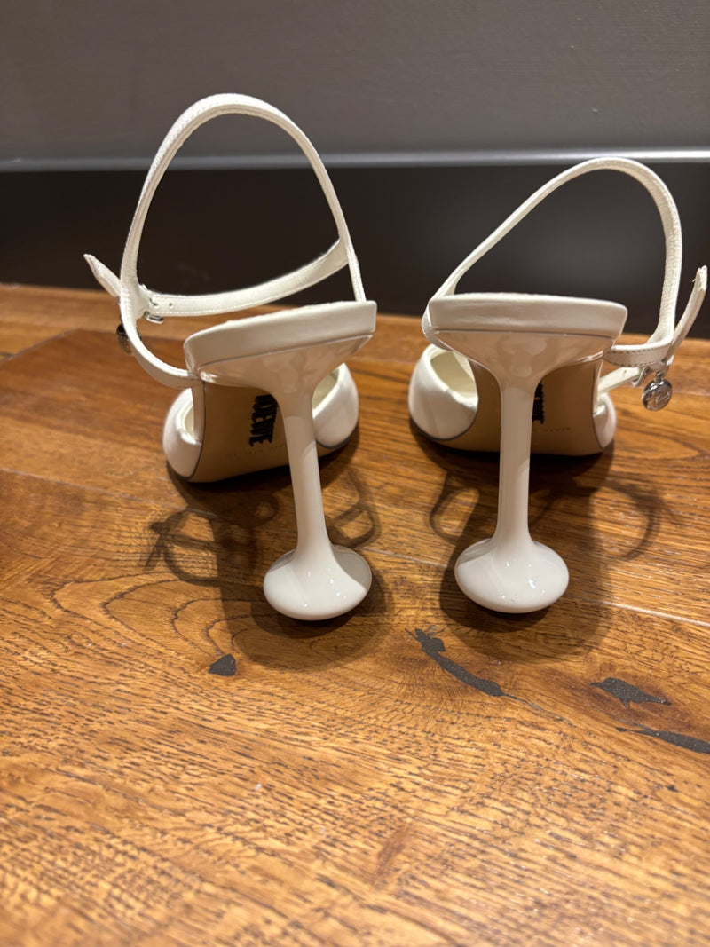 Loewe Toy Leather Heeled Shoes 38 White
