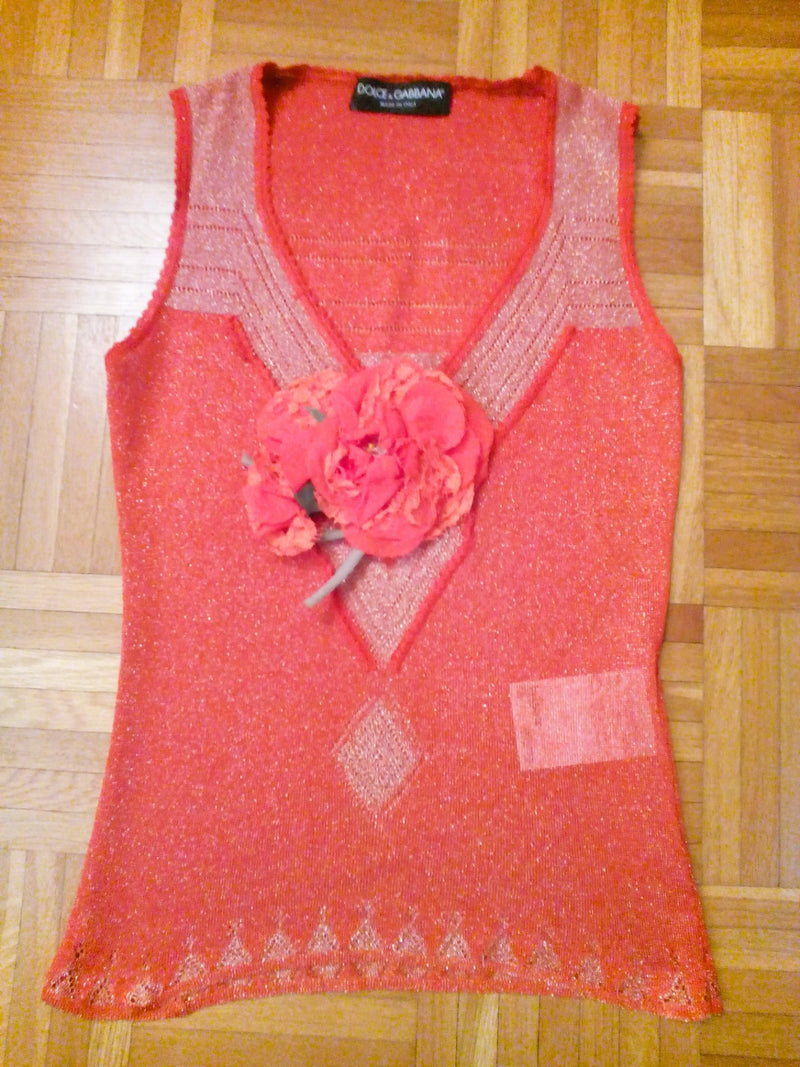 DOLCE&GABBANA VISCOSE BLEND TANK TOP