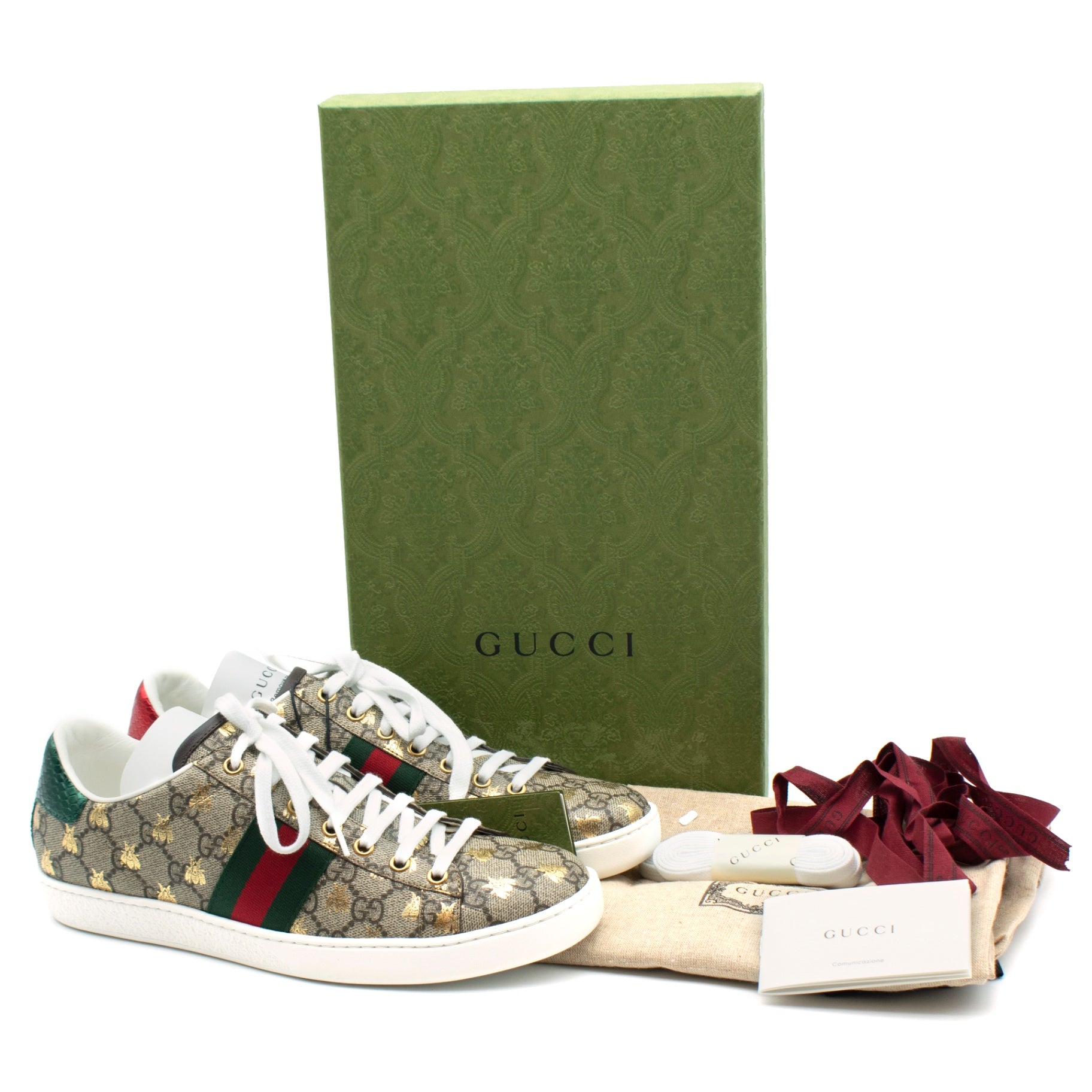 Gucci Ace GG Supreme Bees Trainers