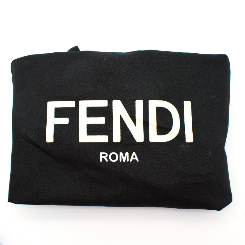Fendi Vitello Liberty Lucido Metal Monster Eyes Medium Roll Tote