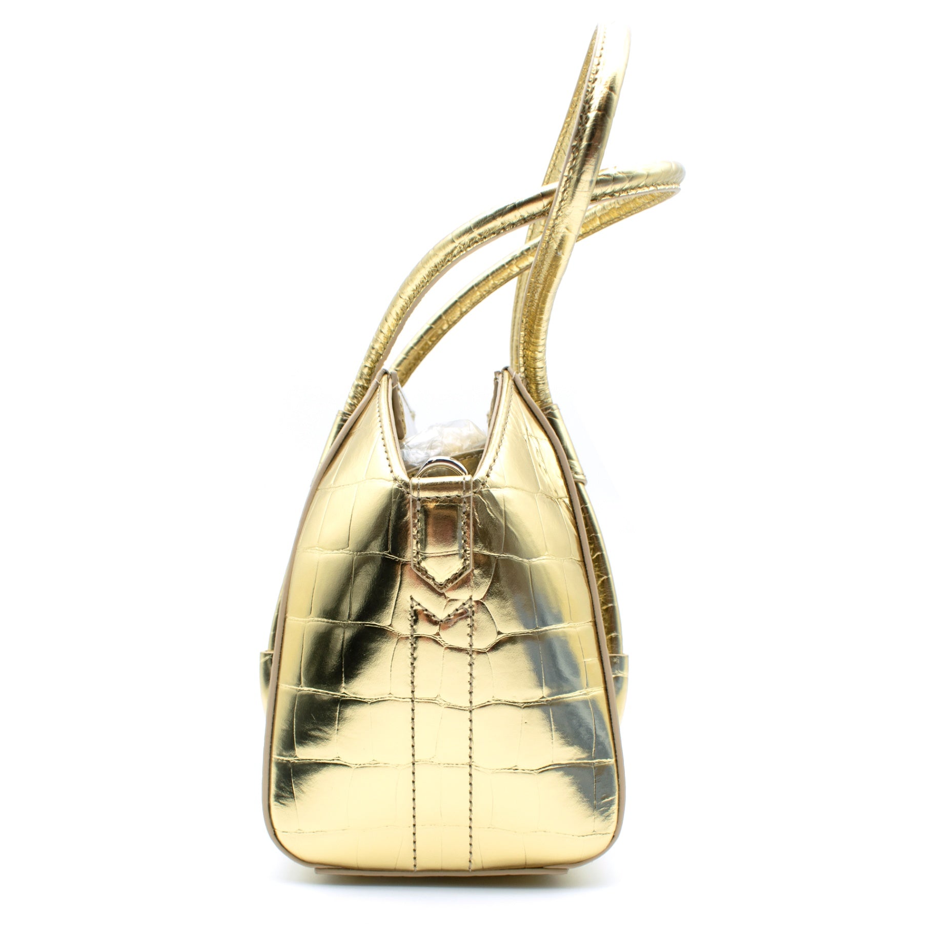 Givenchy Antigona Lock Crocodile-embossed Leather Bag