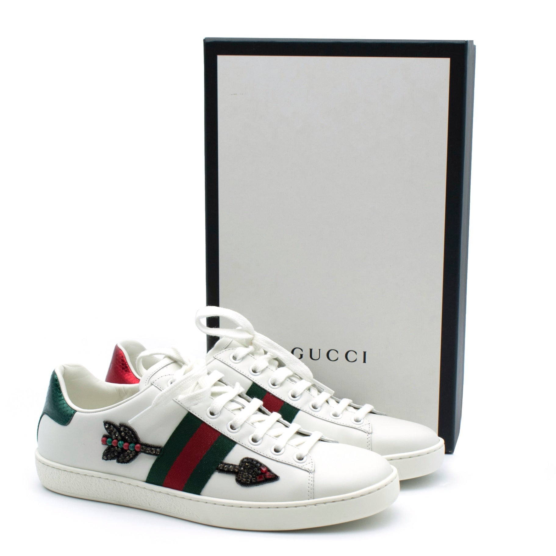 Gucci Trainers 39 White, red, green, black, teal