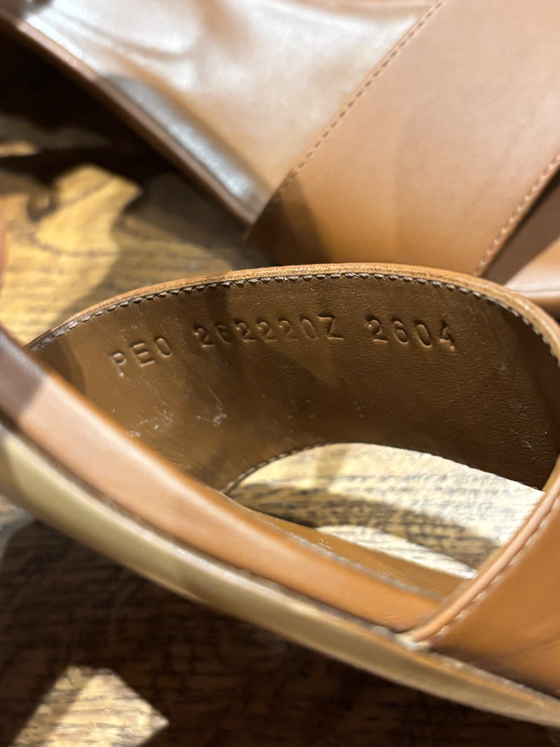 Hermes Sandals Nuba 50 Size 38 Brown