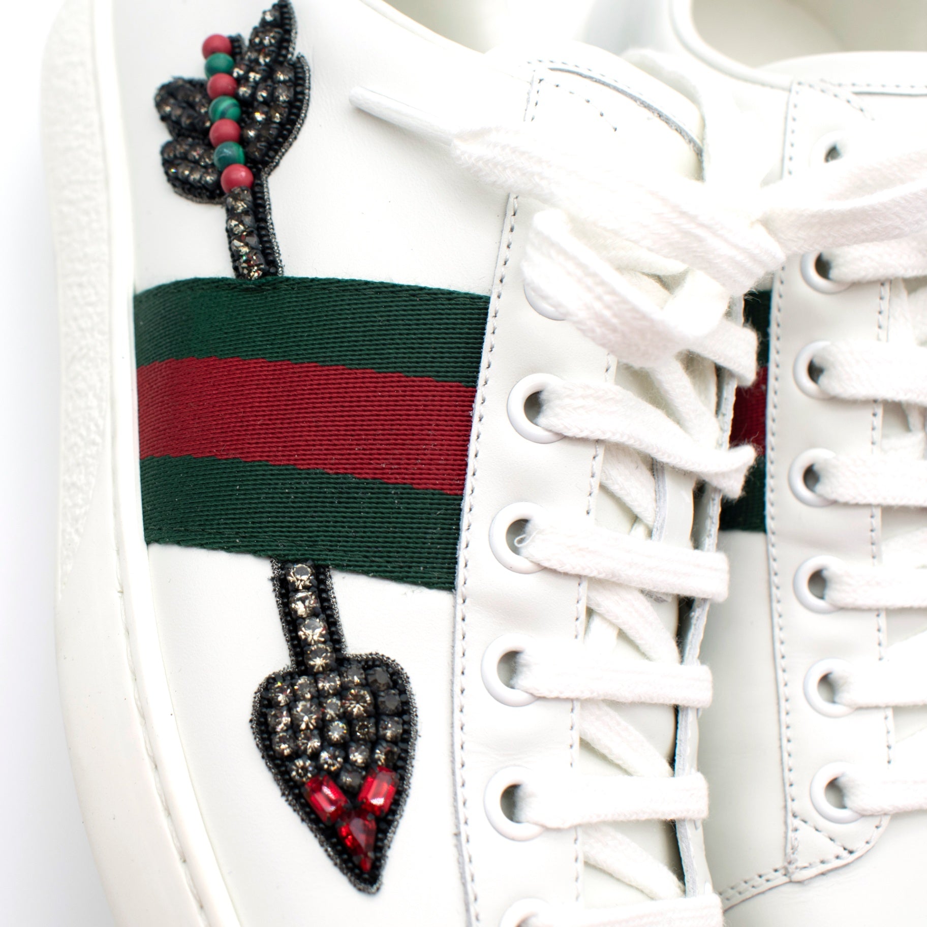 Gucci Trainers 39 White, red, green, black, teal