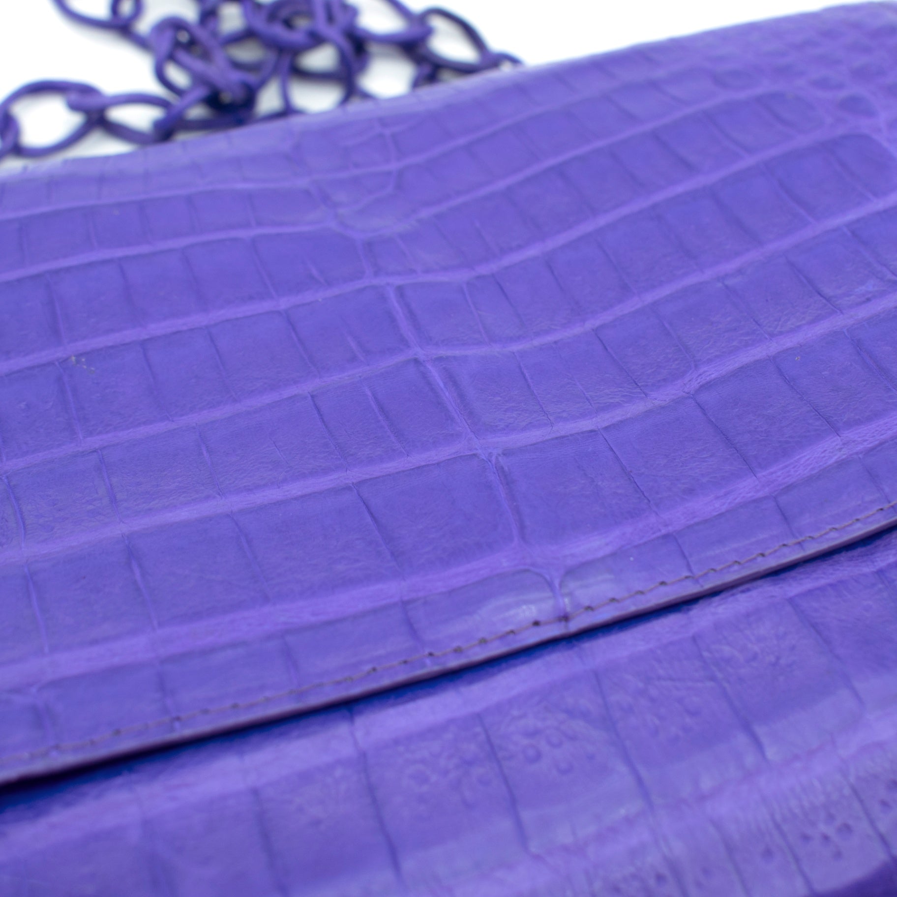 Nancy Gonzalez Butterfly Crocodile Flap Bag