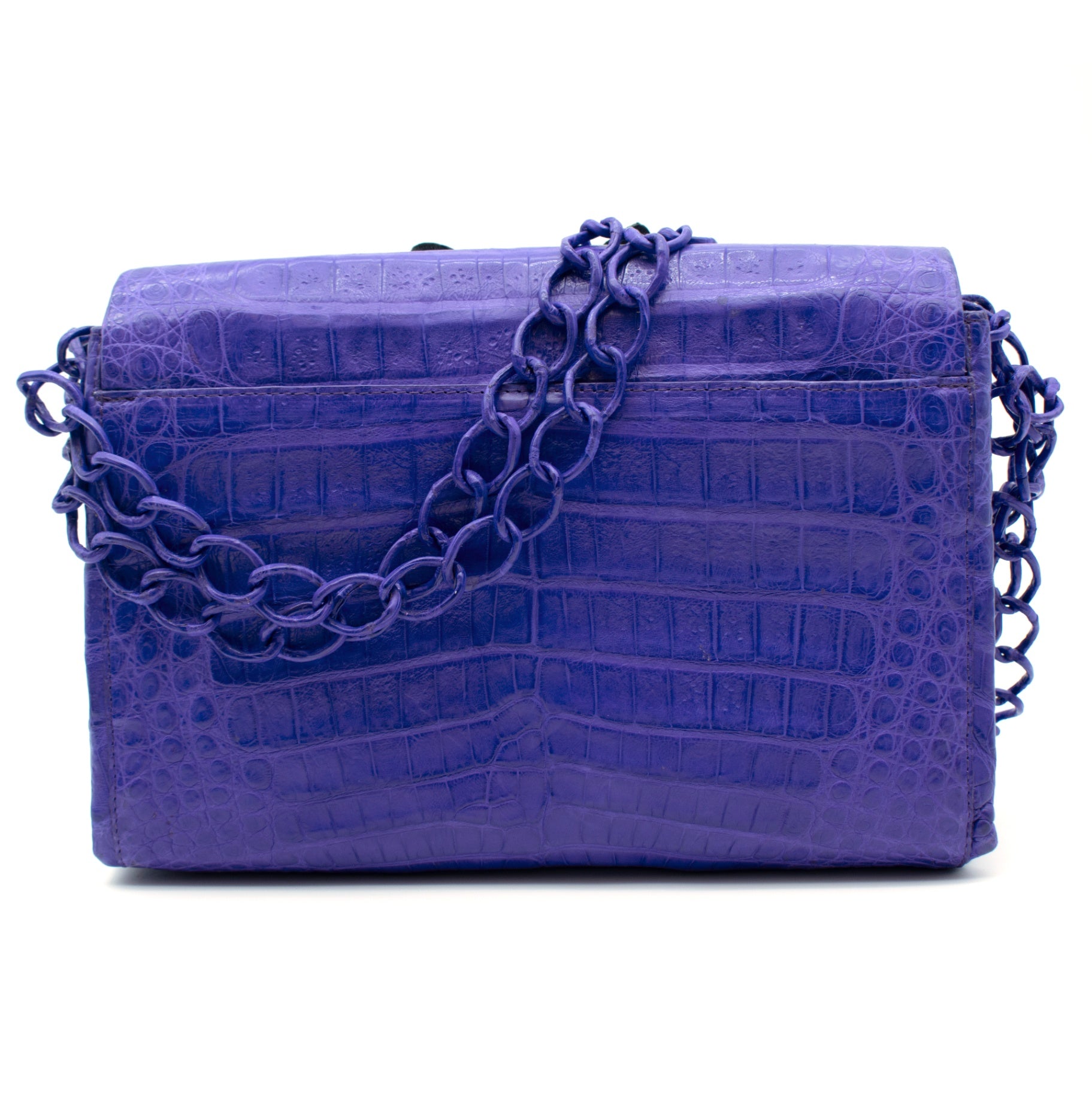 Nancy Gonzalez Butterfly Crocodile Flap Bag