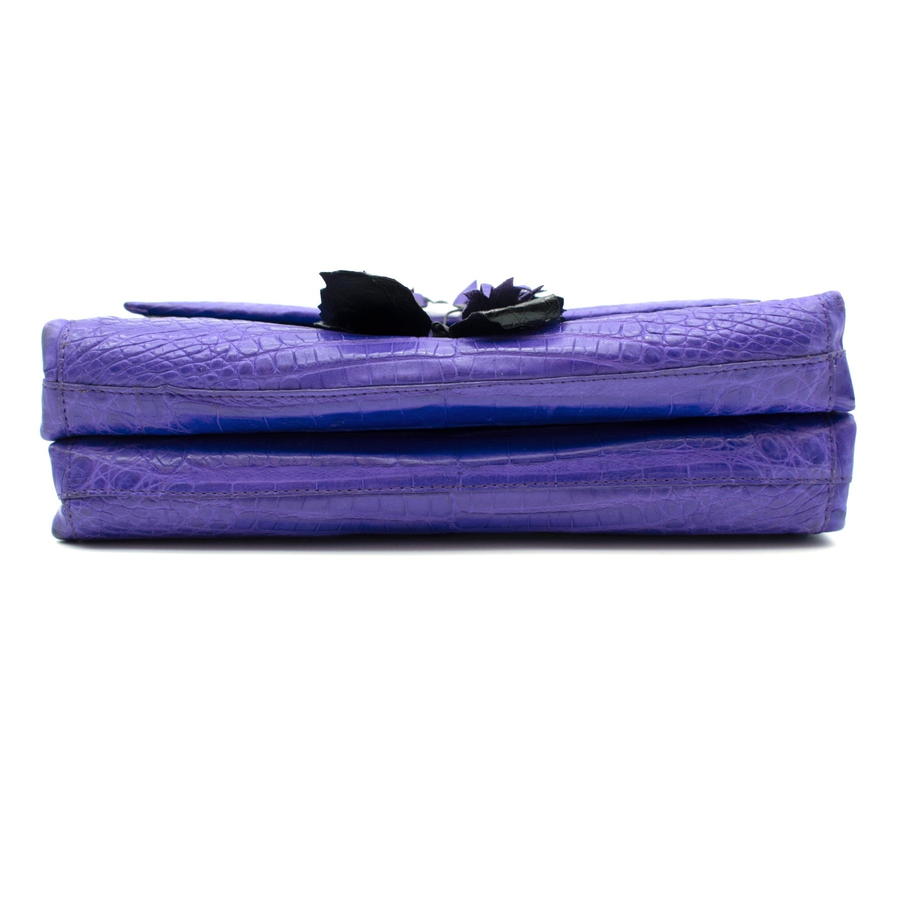Nancy Gonzalez Butterfly Crocodile Flap Bag