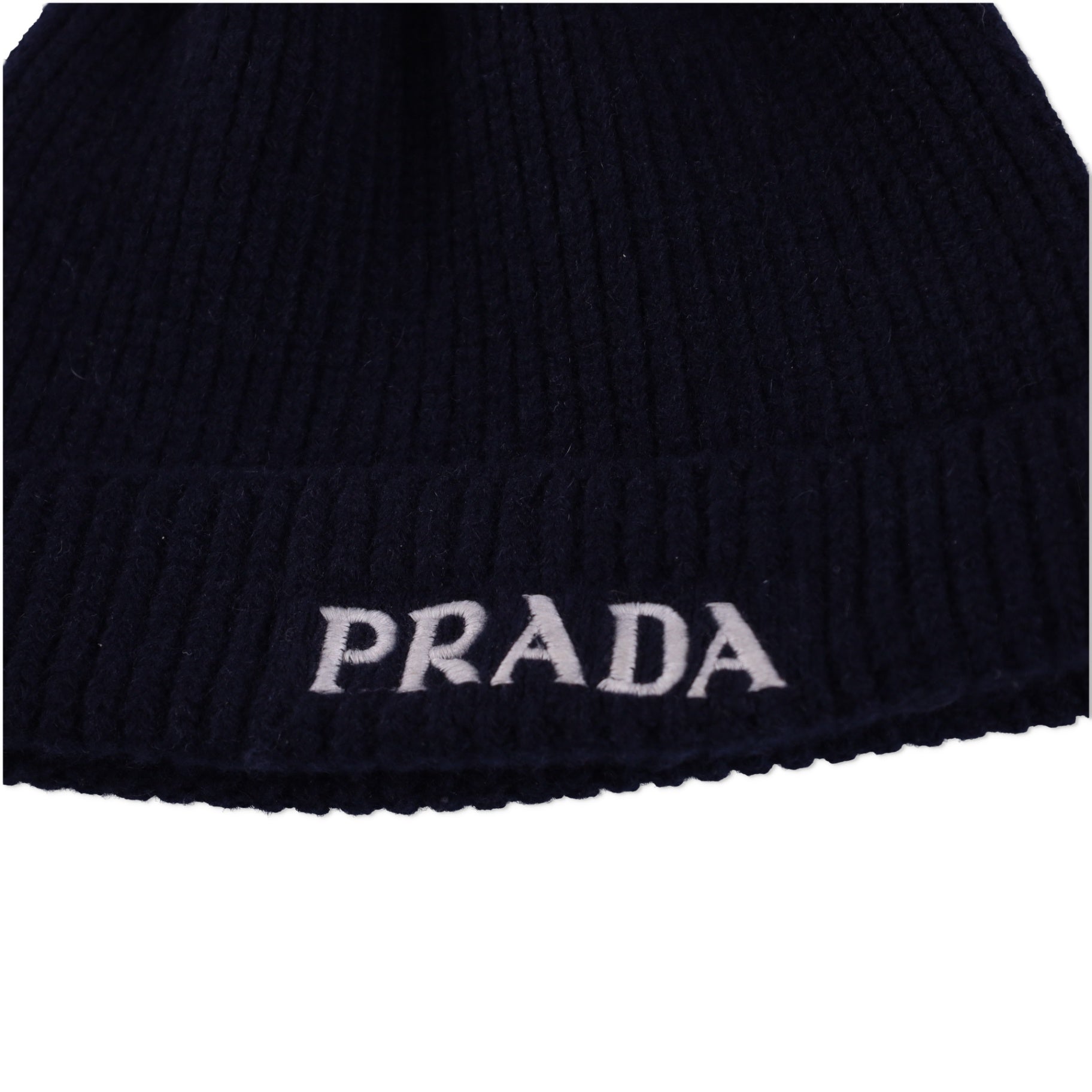 Prada Logo-Embroidered Beanie