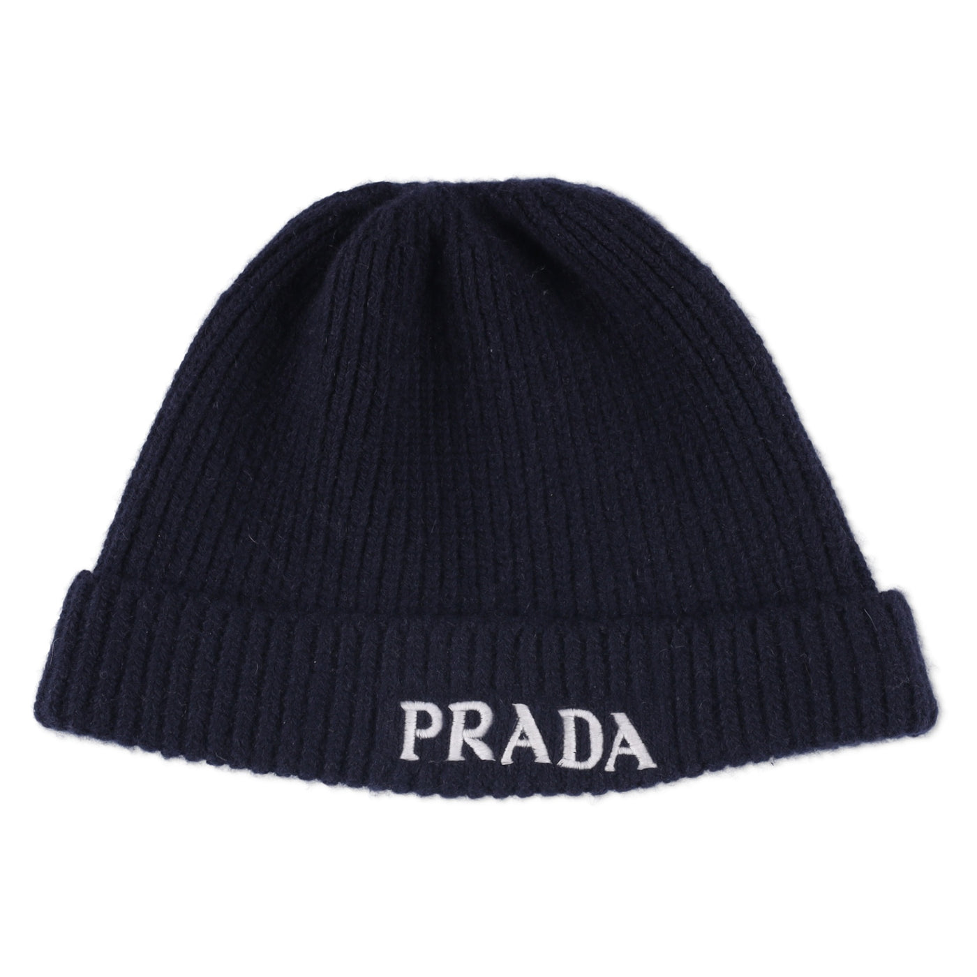 Prada Logo-Embroidered Beanie