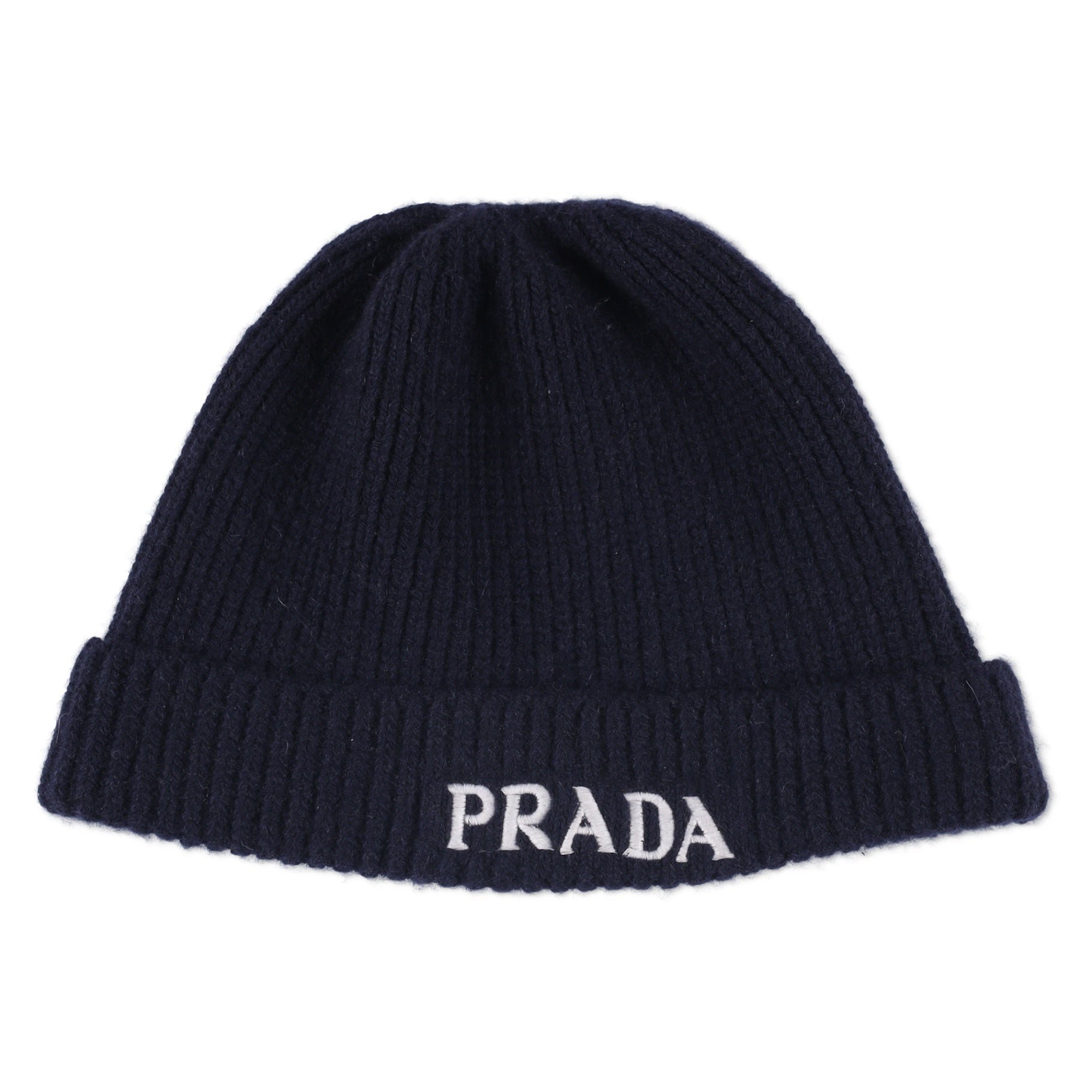 Prada Logo-Embroidered Beanie