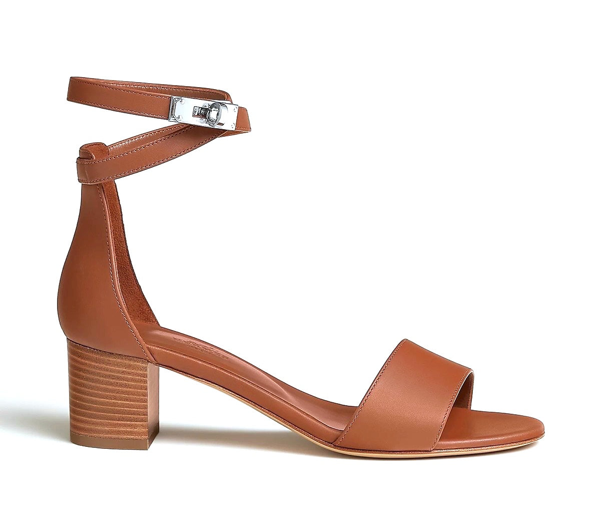 Hermes Sandals Nuba 50 Size 38 Brown