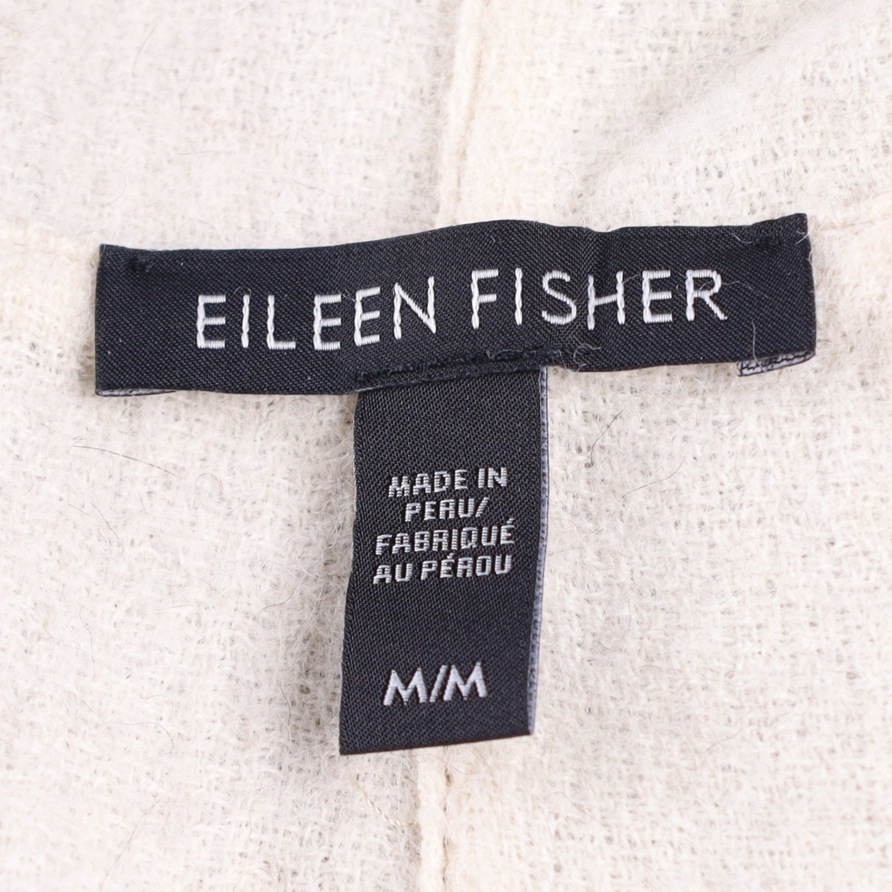 Eileen Fisher High Collar Cozy Bouclé Wool Knit Coat
