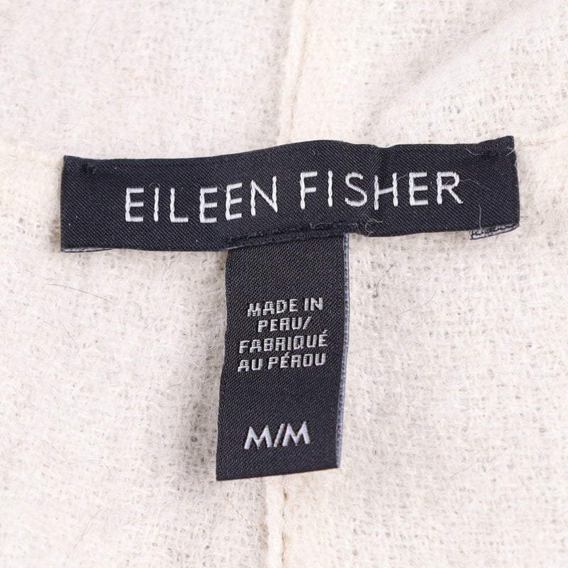 Eileen Fisher High Collar Cozy Bouclé Wool Knit Coat