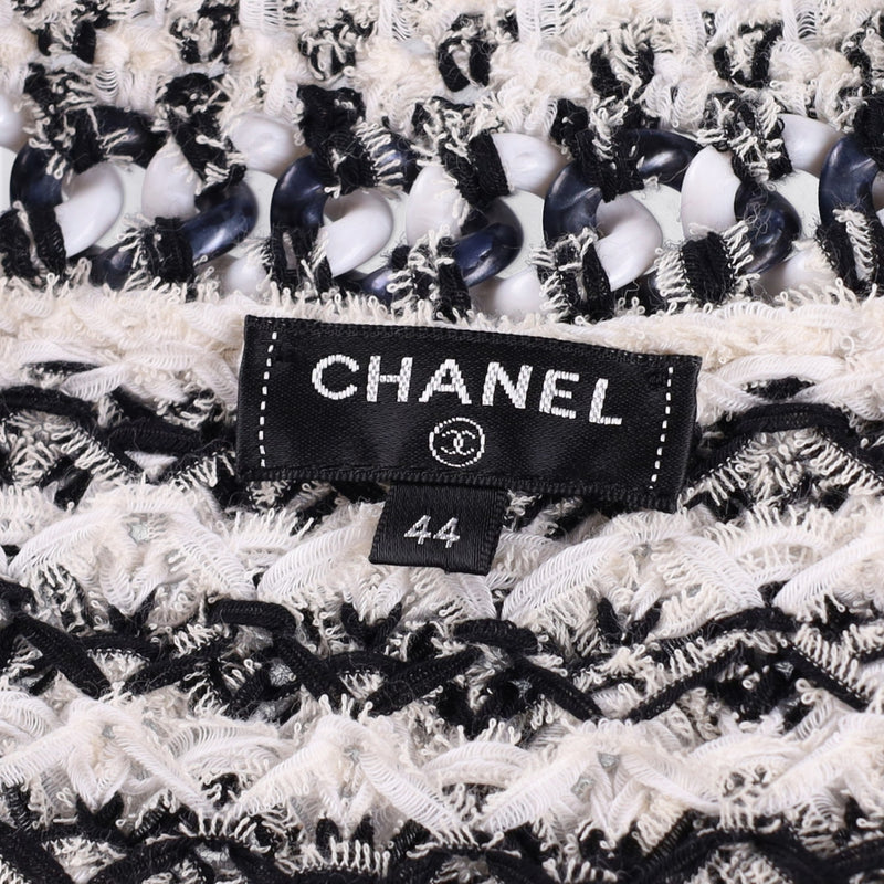  Chanel 18P 2018 Black & White Tweed Cardigan Jacket