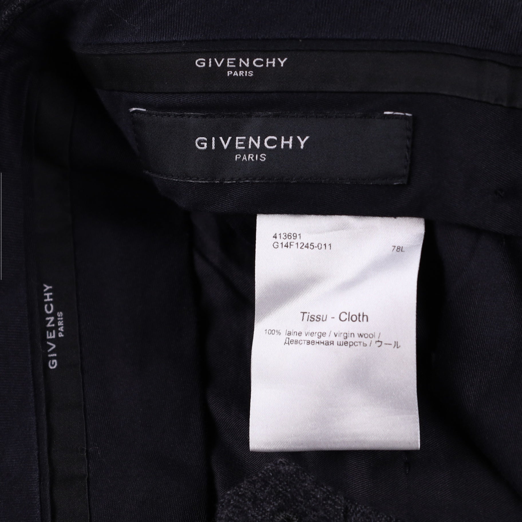 Givenchy Dark Gray Wool Suit