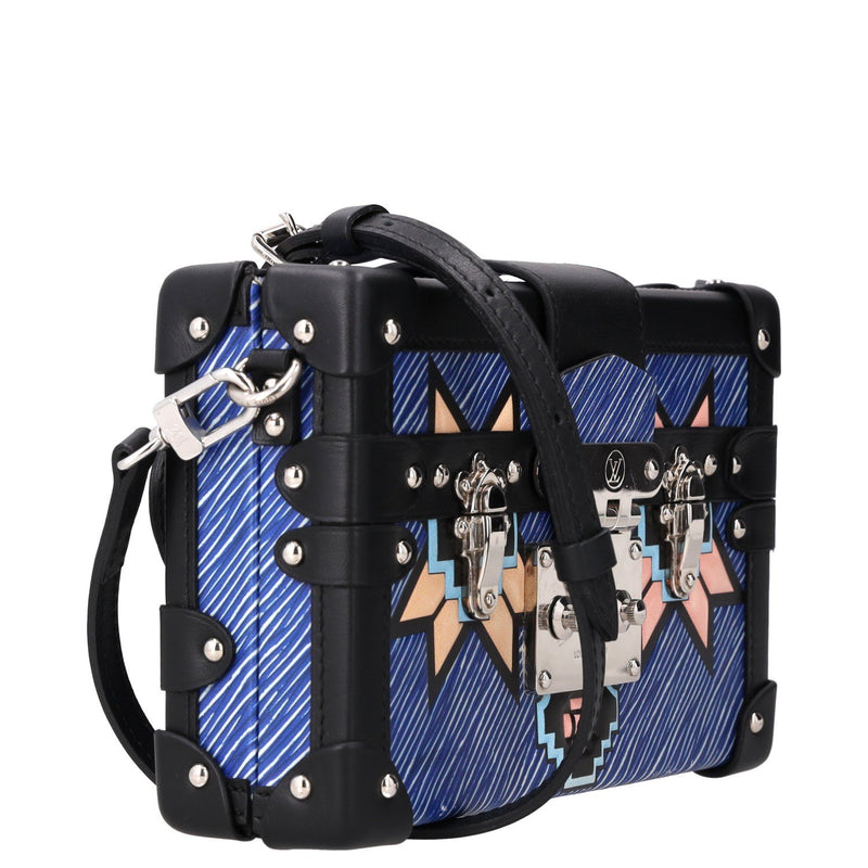 Louis Vuitton Blue Epi Leather Azteque Petite Malle Bag