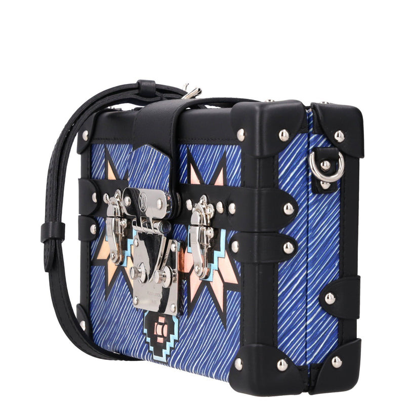 Louis Vuitton Blue Epi Leather Azteque Petite Malle Bag