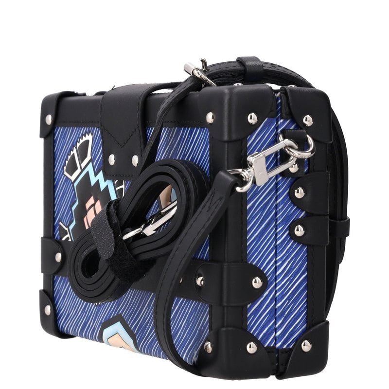 Louis Vuitton Blue Epi Leather Azteque Petite Malle Bag