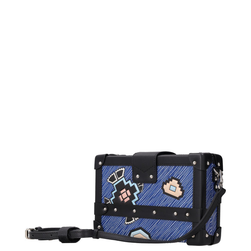 Louis Vuitton Blue Epi Leather Azteque Petite Malle Bag