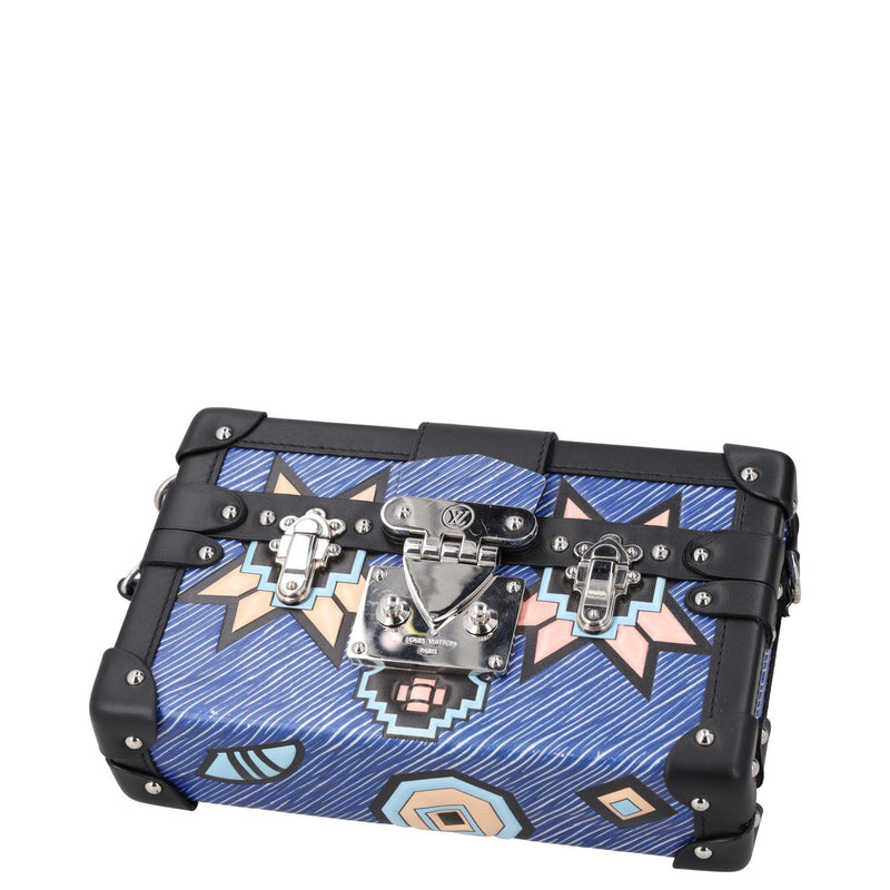 Louis Vuitton Blue Epi Leather Azteque Petite Malle Bag