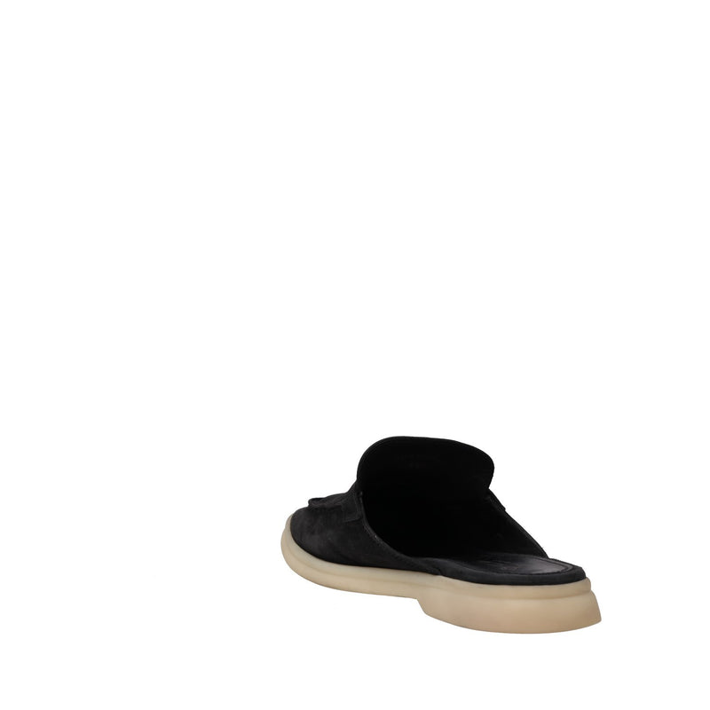 Loro Piana Black Suede Summer Charms Walk Mules