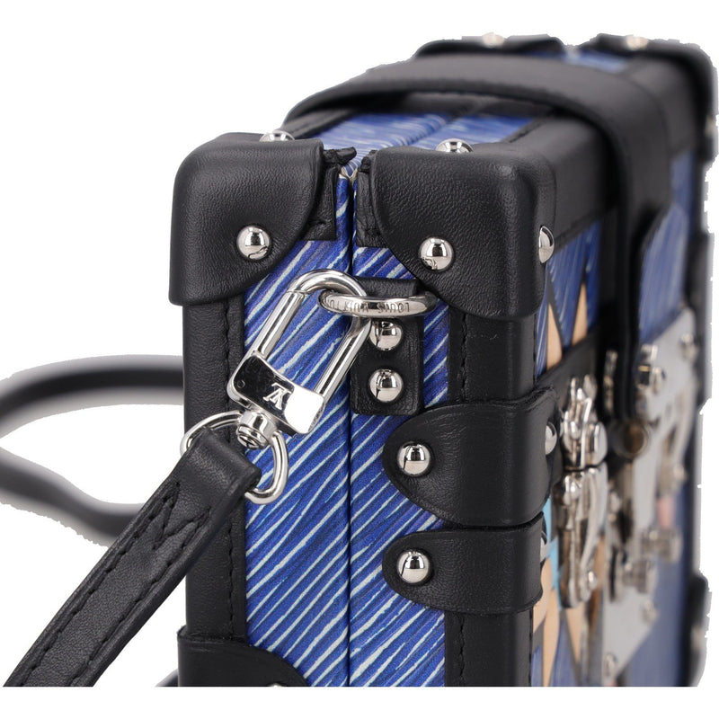 Louis Vuitton Blue Epi Leather Azteque Petite Malle Bag