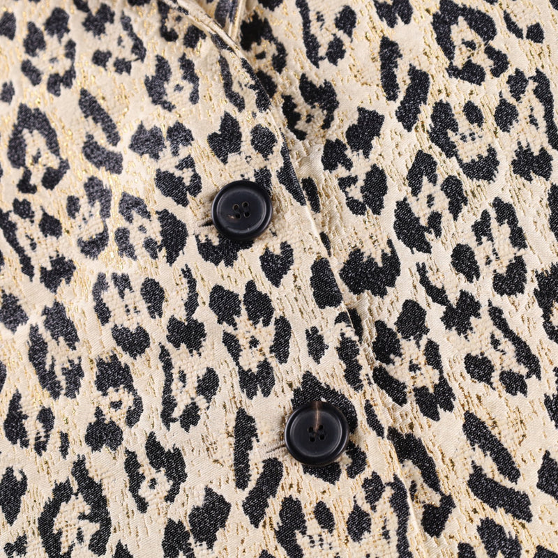 ⁠Valentino Garavani Leopard Print Sleeveless Jacket