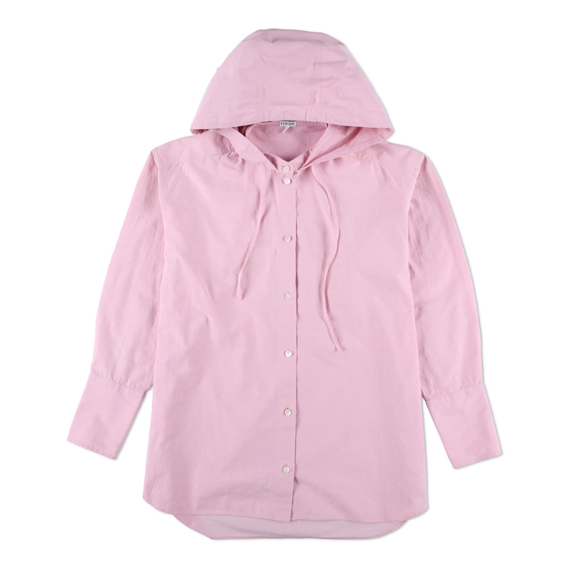  Loewe Anagram Cotton Hooded Shirt