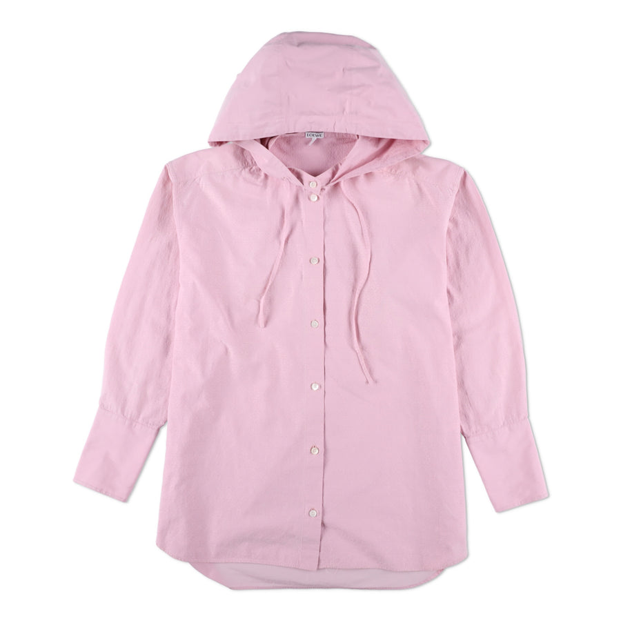  Loewe Anagram Cotton Hooded Shirt