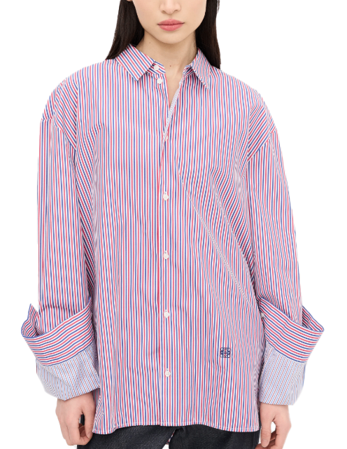Loewe Turn Up Cuff Stripe Shirt