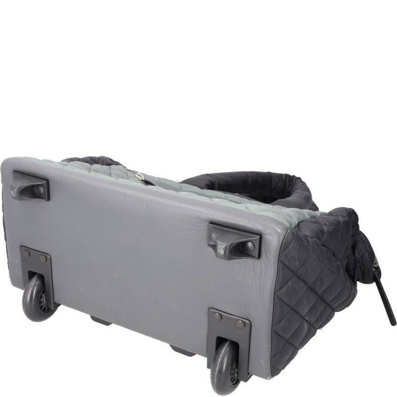 Chanel Fatigue Quilted Nylon Coco Cocoon Rolling Trolley
